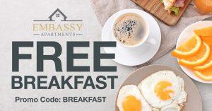 Embassy Apartments - Free Breakfast Deals