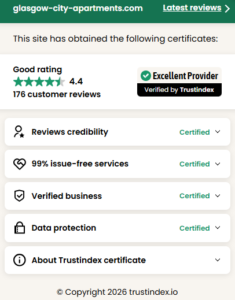 City Apartments Reviews Certificate