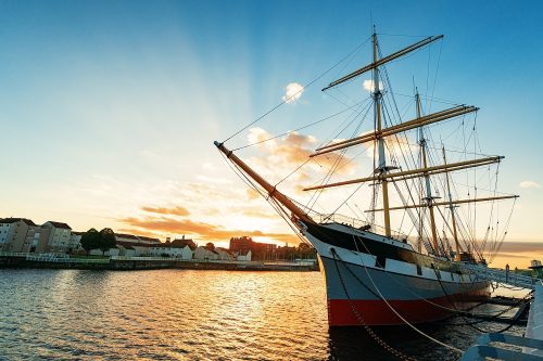 The Riverside Museum and Tall Ship